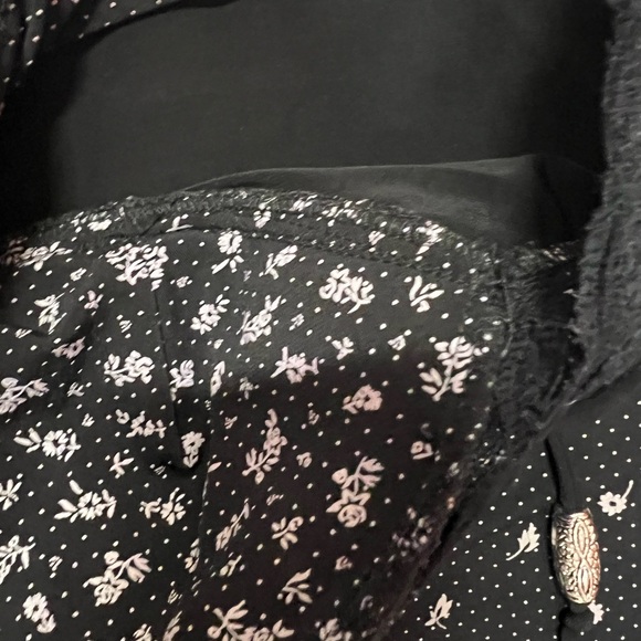 Vintage Bali Black Floral Printed Slip Dress - Picture 14 of 14